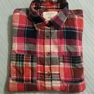 Sonoma plaid flannel top